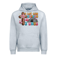 Heather Grey a lot can happen in 3 days Urban Hoodie - MaliasSmallBusiness