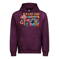 Mauve Wine a lot can happen in 3 days Urban Hoodie - MaliasSmallBusiness