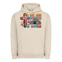 Pigment French Oak a lot can happen in 3 days Urban Hoodie - MaliasSmallBusiness