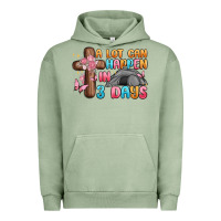 Pigment Oil Green a lot can happen in 3 days Urban Hoodie - MaliasSmallBusiness