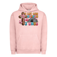 Pigment Salmon a lot can happen in 3 days Urban Hoodie - MaliasSmallBusiness