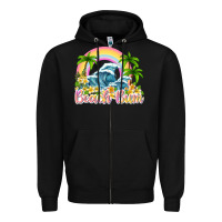 Black beach bum Zipper Hoodie - texasbilliewilder
