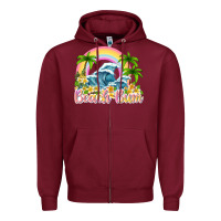 Burgundy beach bum Zipper Hoodie - texasbilliewilder