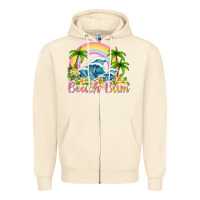 Sandshell beach bum Zipper Hoodie - texasbilliewilder