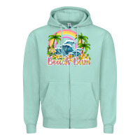 Seafoam beach bum Zipper Hoodie - texasbilliewilder