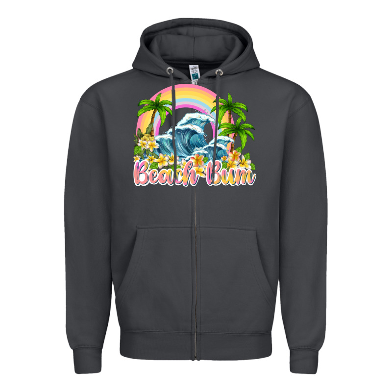 Beach Bum Zipper Hoodie by texasbilliewilder | Teevron