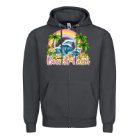 Smoke beach bum Zipper Hoodie - texasbilliewilder