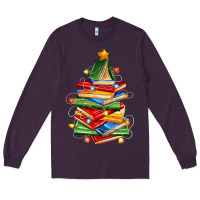 Plum book christmas tree Long Sleeve Tee - Zillion Design Studio
