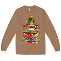 Toasted Coconut book christmas tree Long Sleeve Tee - Zillion Design Studio
