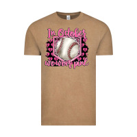 Vintage Coffee in october we wear pink baseball Vintage Tee - BarkalooDesign