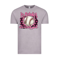 Vintage Zinc in october we wear pink baseball Vintage Tee - BarkalooDesign