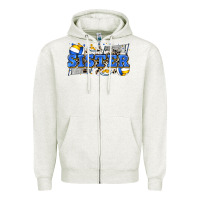 Oatmeal Heather sister volleyball Zipper Hoodie - Zillion Design Studio