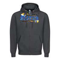 Smoke sister volleyball Zipper Hoodie - Zillion Design Studio