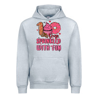 Heather Grey 100 days sprinkled with fun Urban Hoodie - MaliasSmallBusiness