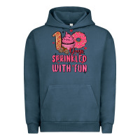 Pigment Midnight Navy 100 days sprinkled with fun Urban Hoodie - MaliasSmallBusiness