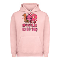 Pigment Salmon 100 days sprinkled with fun Urban Hoodie - MaliasSmallBusiness