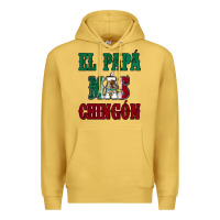 Antique Gold El Papa Mas Chingon Mexican Flag Premium Hoodie - Jasminsmagicworld