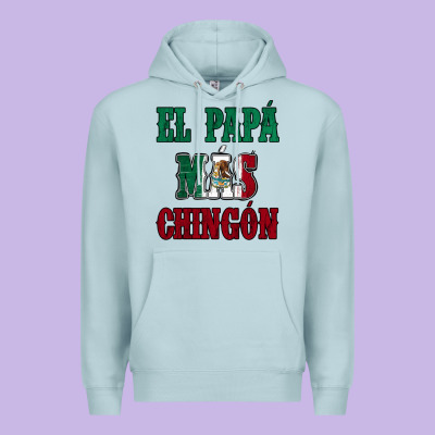 El Papa Mas Chingon Mexican Flag Premium Hoodie Designed By Jasminsmagicworld