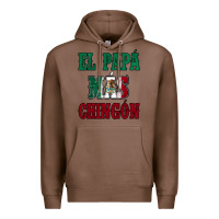 Chestnut El Papa Mas Chingon Mexican Flag Premium Hoodie - Jasminsmagicworld