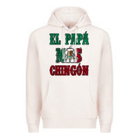 Pale Pink El Papa Mas Chingon Mexican Flag Premium Hoodie - Jasminsmagicworld