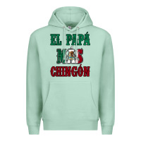 Seafoam El Papa Mas Chingon Mexican Flag Premium Hoodie - Jasminsmagicworld