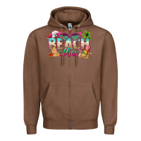 Chestnut beach vibes Zipper Hoodie - texasbilliewilder
