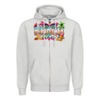 Dove Grey beach vibes Zipper Hoodie - texasbilliewilder