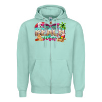 Seafoam beach vibes Zipper Hoodie - texasbilliewilder