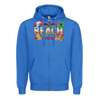 True Royal beach vibes Zipper Hoodie - texasbilliewilder