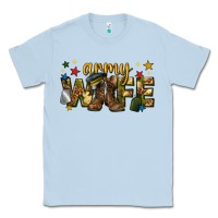 Dusty Blue army wife western Classic Tee - texasbilliewilder