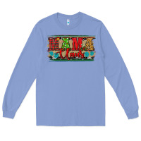 Colony Blue Western Christmas Mama Claus Long Sleeve Tee - RanaPortraitStore
