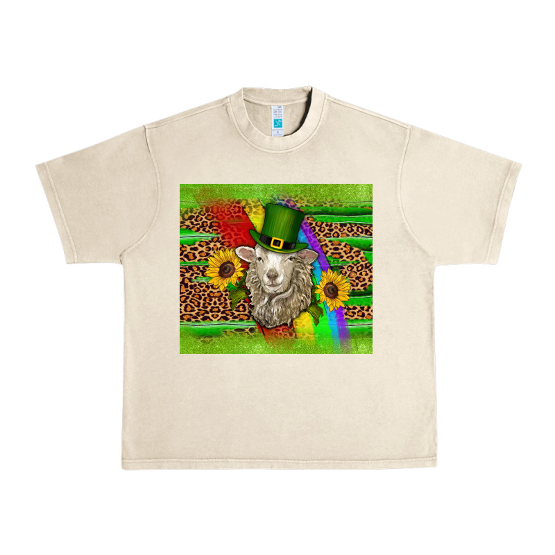 St Patricks Sheep Sunflowers Rainbow Serape Leopard Glitter Urban Heavy Tee by Artiststas | Teevron