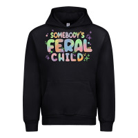 Black somebody's feral child Urban Hoodie - MaliasSmallBusiness