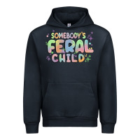 Navy somebody's feral child Urban Hoodie - MaliasSmallBusiness