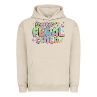 Pigment French Oak somebody's feral child Urban Hoodie - MaliasSmallBusiness