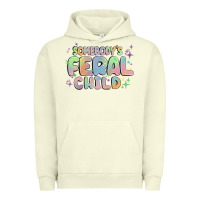 Pigment Pistachio somebody's feral child Urban Hoodie - MaliasSmallBusiness
