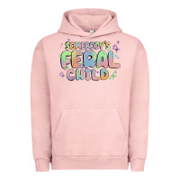 Pigment Salmon somebody's feral child Urban Hoodie - MaliasSmallBusiness