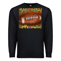 Black football leopard turquoise sunflower Premium Sweatshirt - JahusDesignShop
