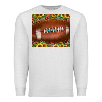 Oatmeal Heather football leopard turquoise sunflower Premium Sweatshirt - JahusDesignShop