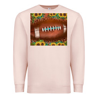 Pale Pink football leopard turquoise sunflower Premium Sweatshirt - JahusDesignShop