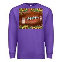 Purple football leopard turquoise sunflower Premium Sweatshirt - JahusDesignShop
