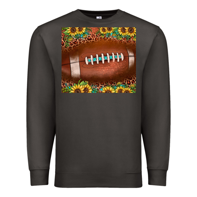 Football Leopard Turquoise Sunflower Premium Sweatshirt by JahusDesignShop | Teevron