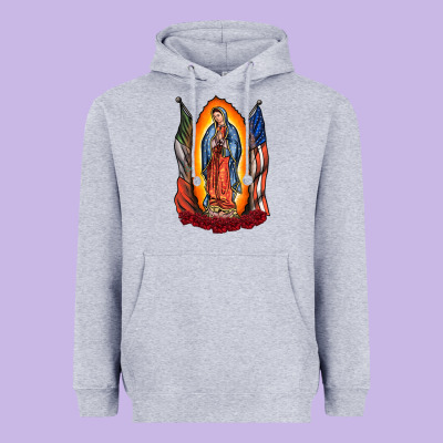 Our Lady Heavyweight Hoodie Designed By Racoondesign