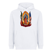 White our lady Heavyweight Hoodie - RacoonDesign