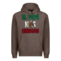 Coffee El Papa Mas Chingon Mexican Flag Premium Hoodie - Jasminsmagicworld