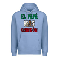 Colony Blue El Papa Mas Chingon Mexican Flag Premium Hoodie - Jasminsmagicworld