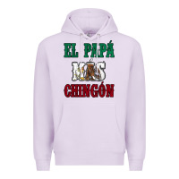 Lilac El Papa Mas Chingon Mexican Flag Premium Hoodie - Jasminsmagicworld