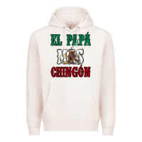 Pale Pink El Papa Mas Chingon Mexican Flag Premium Hoodie - Jasminsmagicworld
