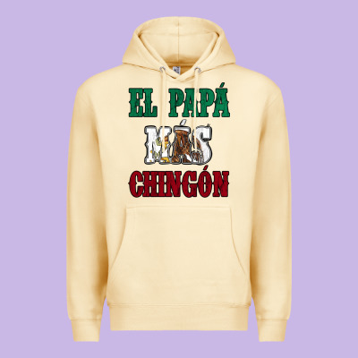 El Papa Mas Chingon Mexican Flag Premium Hoodie Designed By Jasminsmagicworld