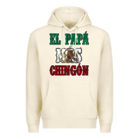 Sandshell El Papa Mas Chingon Mexican Flag Premium Hoodie - Jasminsmagicworld